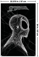 Marvel Spider-Man: World Of Webs - Black And White Wall Poster, 22.375" x 34"