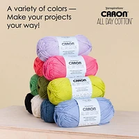 Caron® All Day Cotton™  #4 Moyen Coton Fil, 3.5oz/100g 173 Yards