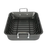 Rôtissoire 2 pièces Mainstays de 18 po avec grille Rôtissoire 2 pièces Mainstays