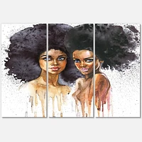 Designart Portrait de deux femmes afro-américaines Art mural sur toile