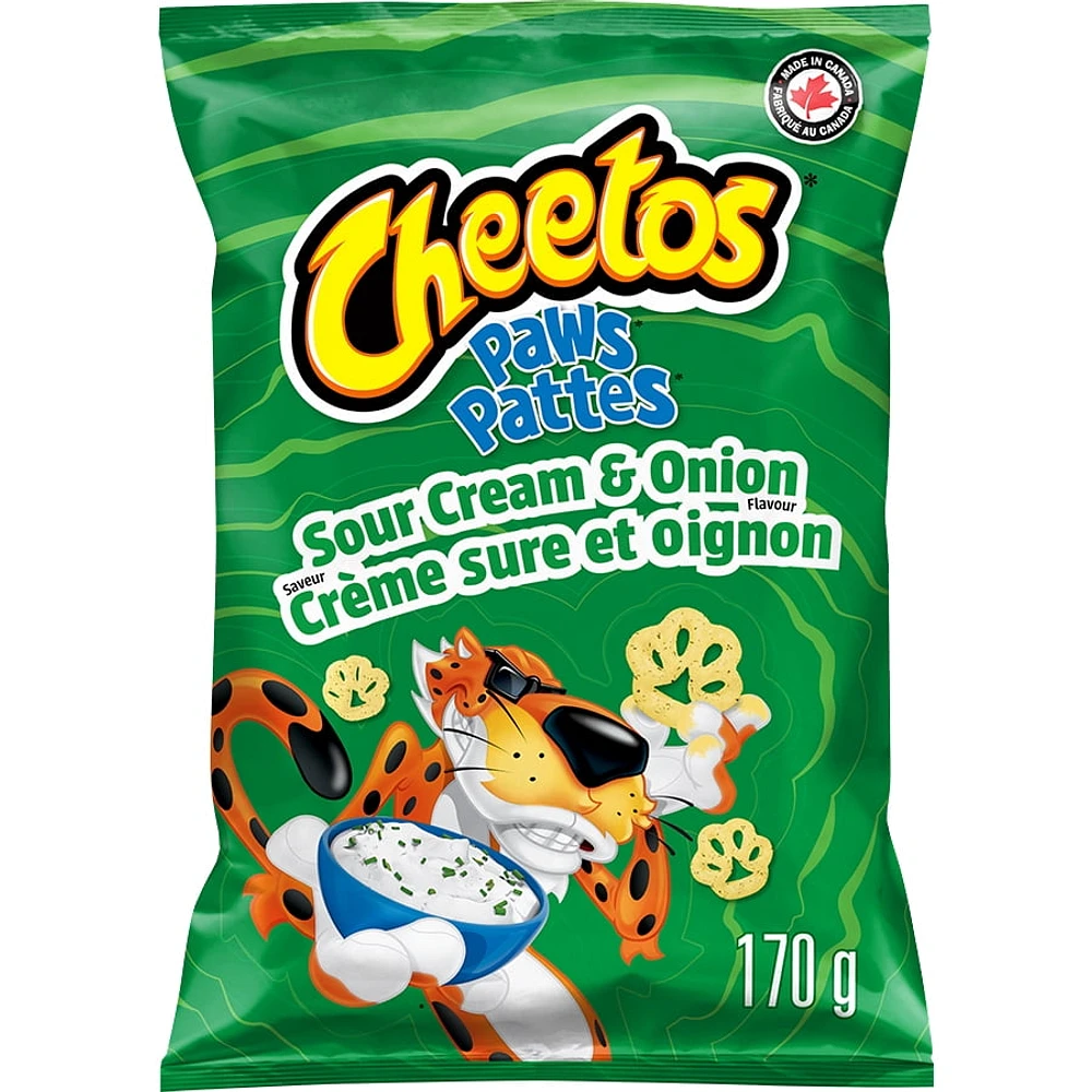 Cheetos Paws Sour Cream & Onion Flavoured Snacks