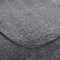 MAINSTAYS SOLID FLEECE BLANKET QUEEN GREY