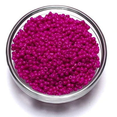 Perles de rocailles fuchsia de Cousin, 40 g