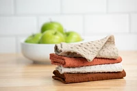 Mainstays 4 Pieces, Waffle Dishcloths, Tan, 4 PACK WAFFLE DISH CLOTH - BEIGE