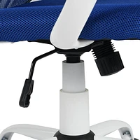 Homycasa Modern Office Chair - Ergonomic Fabric Swivel Task Chair with Adjustable Height Function Fabric Velvet Upholstery