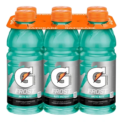 Gatorade Frost Arctic Blitz Boisson pour Sportifs 6 x 591 mL, Bouteille's