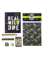 Schoolyard Vibes backpack with Stationary Set, Dino Stationary Backpack Set