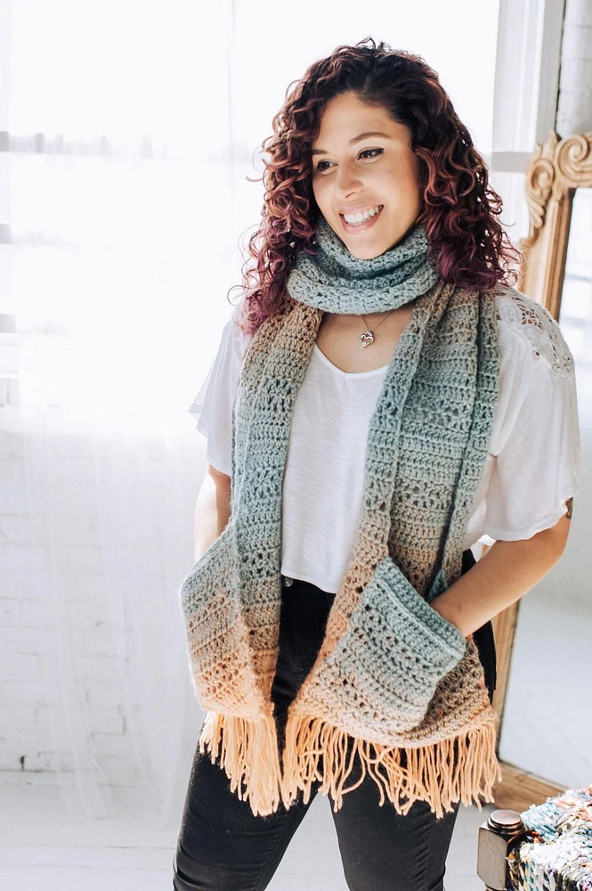 Lion marque fil Scarfie #5 Chunky laine mélange fil 285m / 150g
