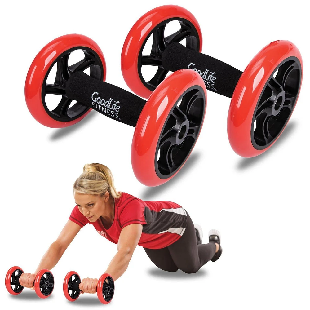 GoodLife Fitness Pro Ab Wheels - Set of 2