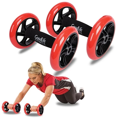 GoodLife Fitness Pro Ab Wheels - Set of 2