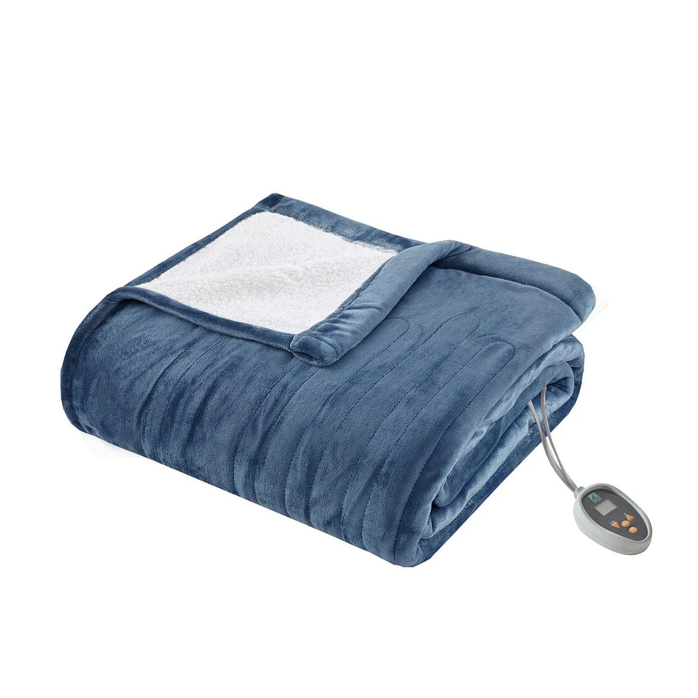 CC Plush Heated Blanket with Automatic Timer