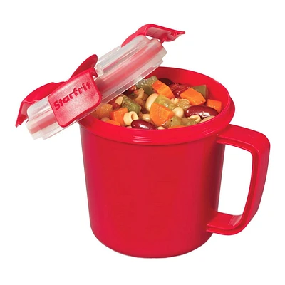 Starfrit Easy Lunch Contenant à soupe - 24 oz/710 ml - Hermétique et étanche - Couvercle à verrouillage sur 4 côtés