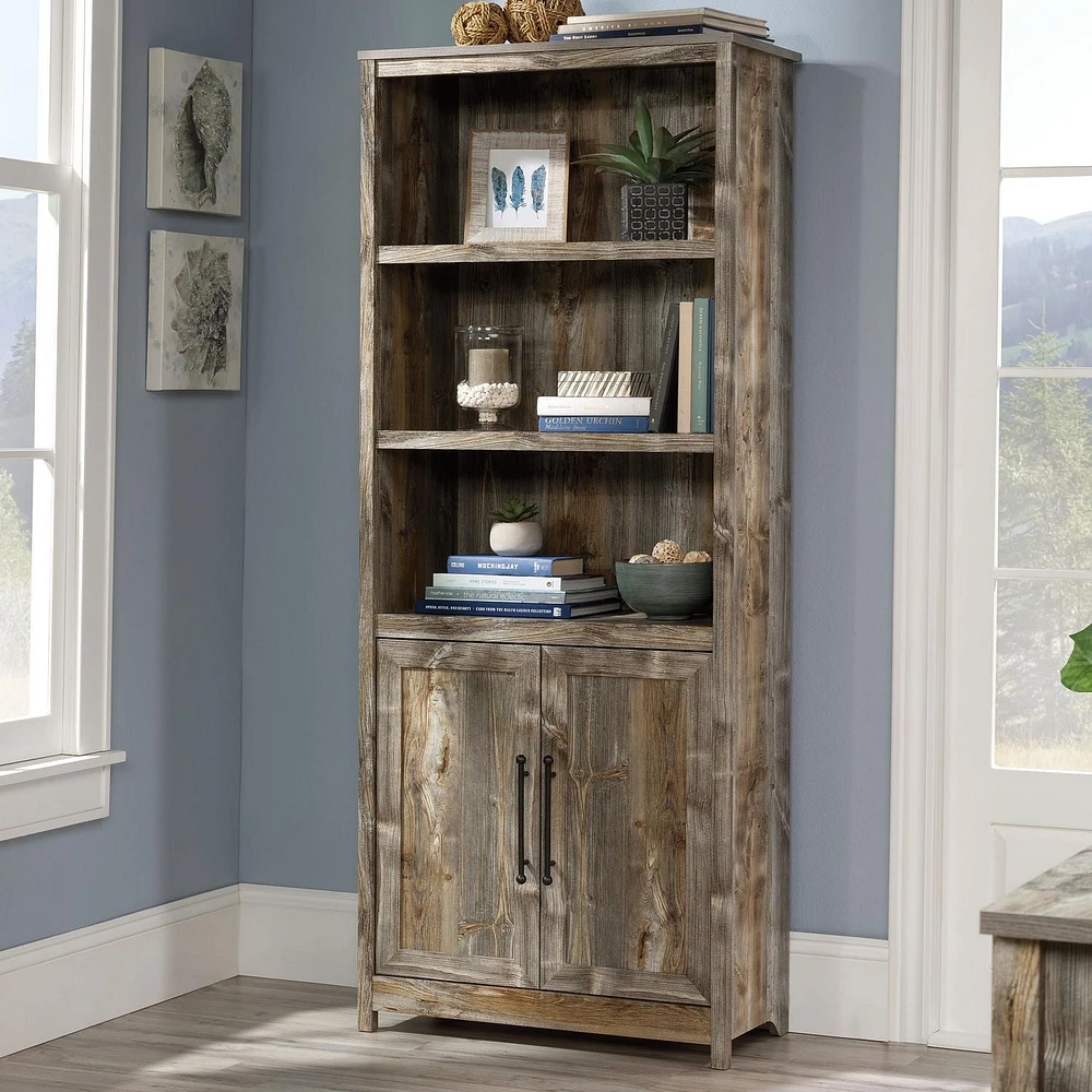 Sauder La Collection Granite Trace Bibliothèque, Finition Rustic Cedar, 433950