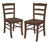 Winsome Table de salle à manger carrée 3 pièces Groveland avec 2 chaises