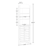 Maison RiverRidge® Brookfield Armoire haute d’angle à deux portes - Blanc