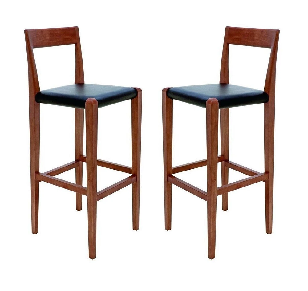 Heavenly Collection Tabouret de Comptoir en Noyer