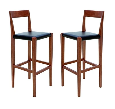 Heavenly Collection Tabouret de Comptoir en Noyer