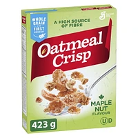 Avoine Croquante Saveur Erable et Noix,Céréales Pour le Petit-Déjeuner Riche en Fibres, Grains Entiers, 423 g 423g