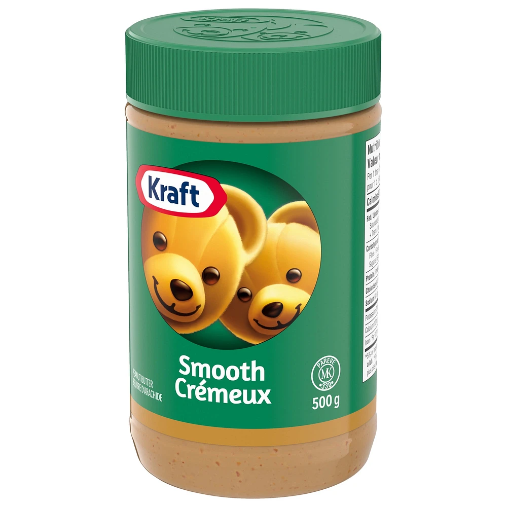 Kraft Smooth Peanut Butter, 500 g Jar, 500g