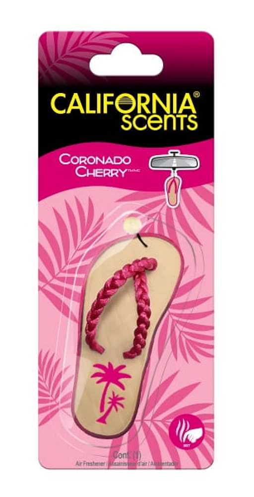 Assainisseur d'air California Scents, sandale, cerise Coronado, paq. 1