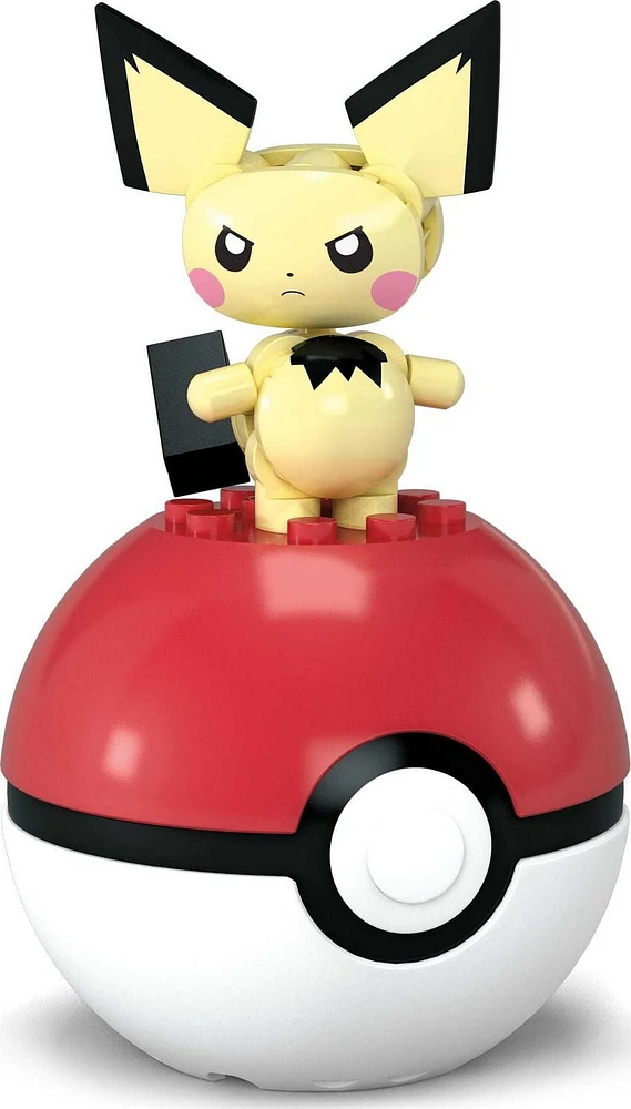 MEGA Pokémon Pichu Building Toy Kits with Action Figure (24 Pieces) for Kids