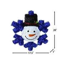 Couronne de flocon de neige de guirlandes de Noël