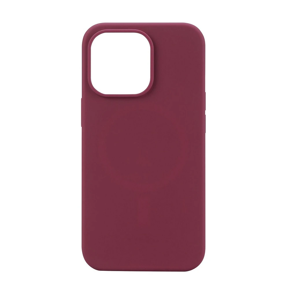 blackweb iPhone 13 Pro MagSafe Compatible Lightweight Silicone Phone Case (BWA22WI624C-Peach, BWA22WI603C-Black, BWA22WI623C-Green, BWA22WI626C-Plum), Full Protection