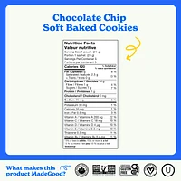 MadeGood Mini-biscuits moelleux Pépites de chocolat Boîte de 15 sachets 15 x 24 g