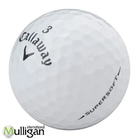 Mulligan - 12 balles de golf récupérées Callaway Supersoft 5A Pristine, Blanc