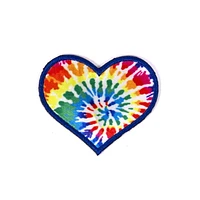 Retro Pop Tie Dye Heart Patch by Horizon Group Usa