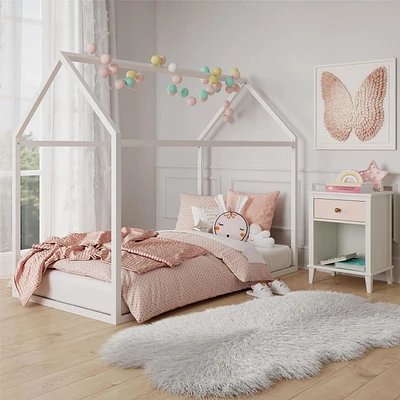Lit-maison en métal Skyler de Max & Finn, pour deux personnes