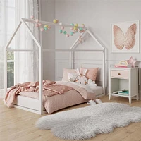 Lit-maison en métal Skyler de Max & Finn, pour deux personnes