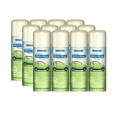 emzone OdorStop Odour Treatment – Vanilla, 156g/5.5oz - Case of 12