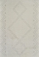 Tapis d'interieur abstrait Rug Branch Casa, beige creme, boheme - Salon, chambre