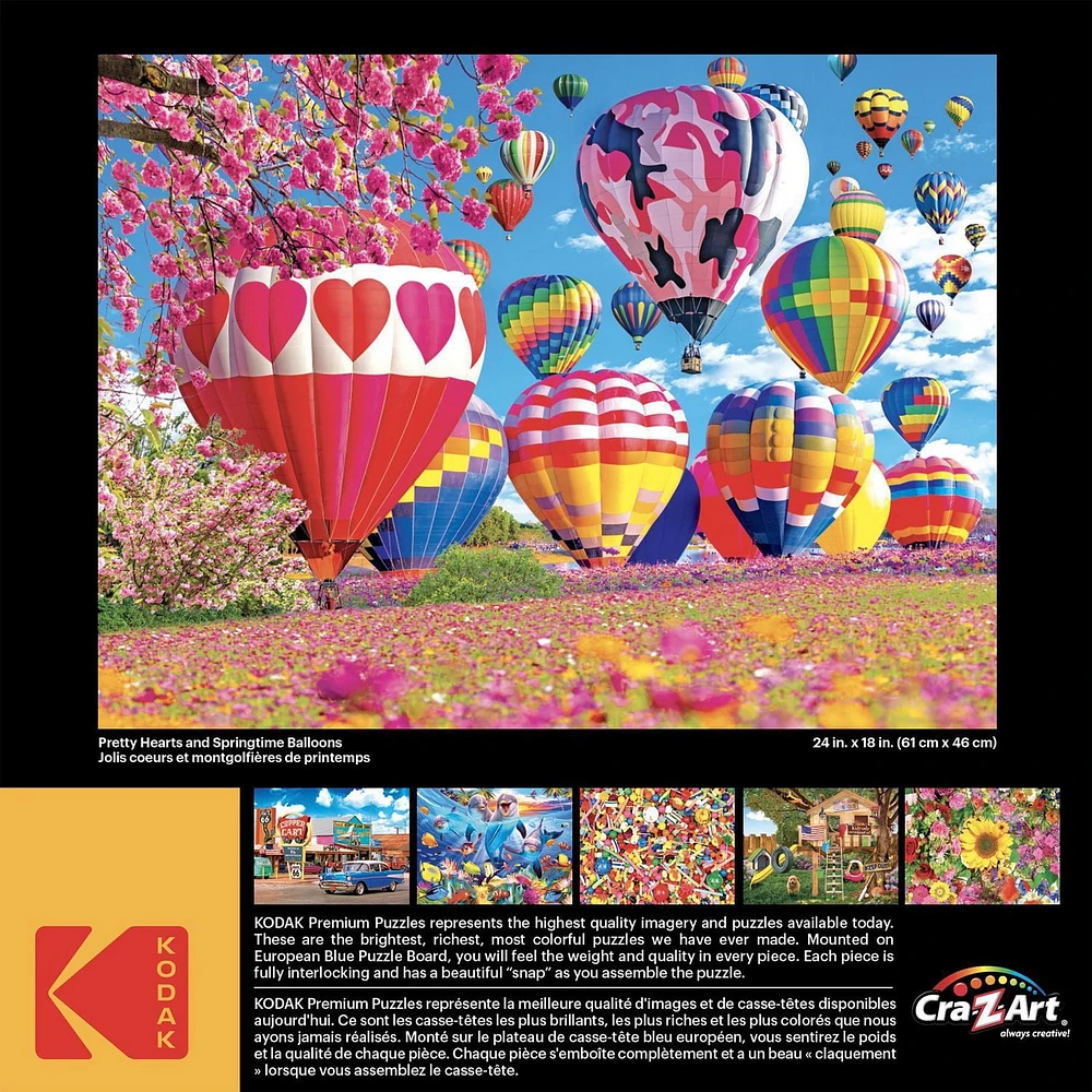 Kodak 550 Piece Puzzle - Pretty Hearts