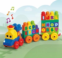 Le Train de l'Alphabet Mega Bloks - 50 Pieces Comprend 50 pièces, 1+ ans