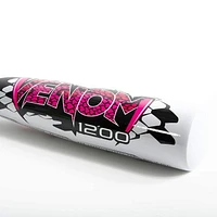 Bâton de tee-ball Venom 1200 rose de Franklin Sports – 61 cm (24 po) avec cylindre de 5,7 cm (2 ¼ po)