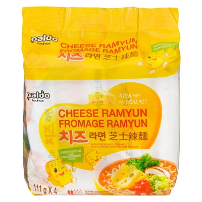 Paldo Cheese Ramyun Noodle, 111g x 4