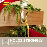 Command™ Traditional Decorative Hooks 17051BNC-VP, Medium, Value Pack