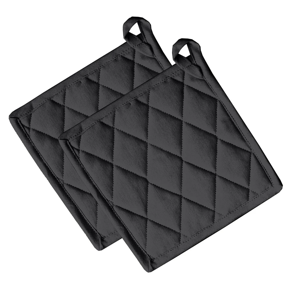 Fabstyles Solo Waffle Cotton Pot Holder Set of 2