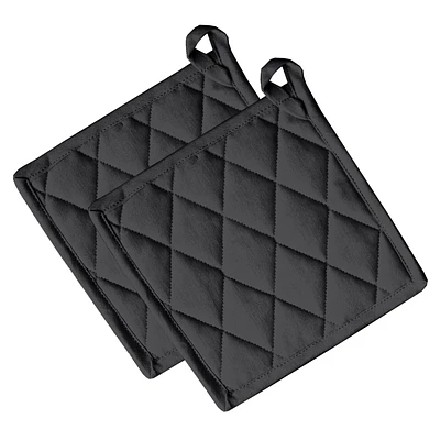 Fabstyles Solo Waffle Cotton Pot Holder Set of 2