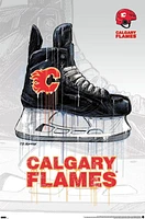 NHL Calgary Flames - Drip Skate 21 Wall Poster, 22.375" x 34"