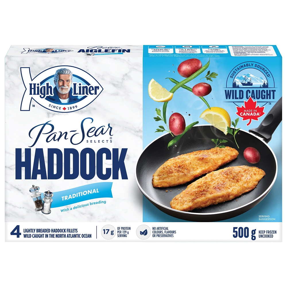 High Liner Pan Sear Selects Traditional Haddock, 550 g