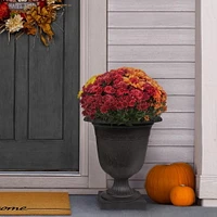 Tierra Verde 19" x 23" Crescendo Urn Planter In Slate, Made from recycled materials