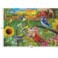 RoseArt - Colorluxe 500 pièces - Oiseaux tournesols - Puzzle emboîtable pour adulte