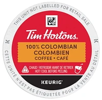 Tim Hortons 100% Colombian Dark Medium Roast Coffee, Keurig K-Cup 30ct Pods