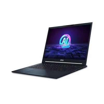 Ordinateur portable Ultra fin et légerStealth 14 AI Studio A1VGG-040CA de MSI 14 po OLED 120Hz Intel® Core™ Ultra9-185H RTX 4070 32 Go DR5 1 To NVMe SSD Win 11