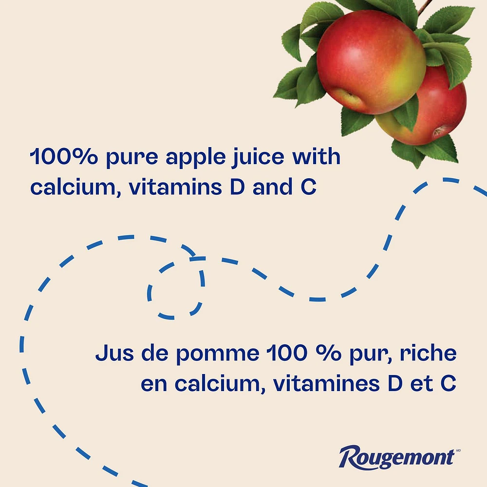 Rougemont 100% Pure Apple Juice with Calcium and Vitamin D, 2 L