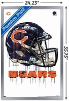 NFL Chicago Bears - Drip Helmet 20 Wall Poster