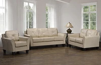 K-Living Samara Microsuede KD Stationary Sofa in Beige